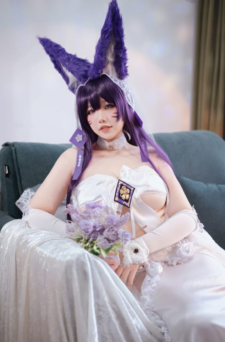 阿半今天很开心 NO.057 碧蓝航线 武藏誓约花嫁 婚纱-菜狗基地
